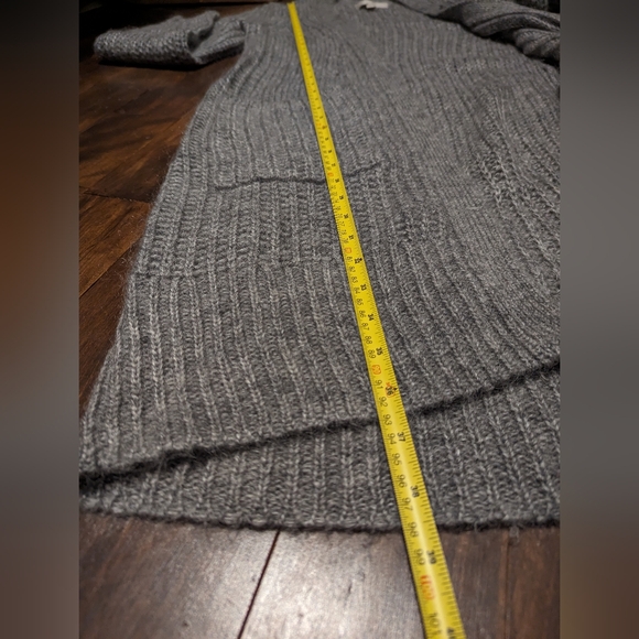 Banana Republic Heritage Long Open Front Cardigan Light Gray Heather Size S - Picture 7 of 7